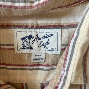 American Eagle Striped Button Down Shirt